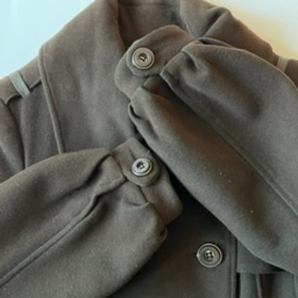 Mackage Brown Wool Double-Breasted Coat Size M! - Picture 10 of 16